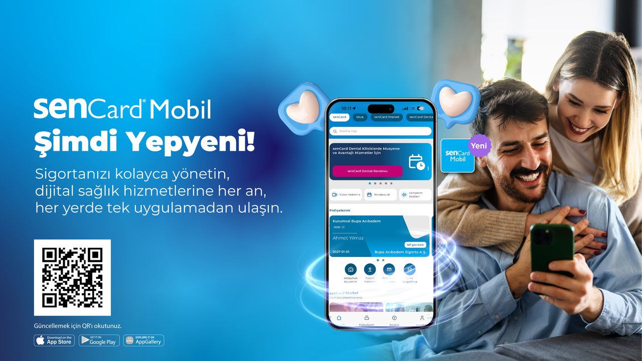 senCard Mobil Uygulaması Sağlık Sigortasından Dijital Sağlığa Tüm Hizmetleri Birleştirdi