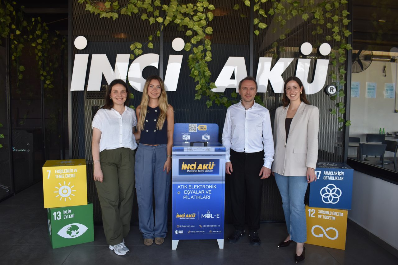 İnci Akü'de elektronik atık toplama e-atık bir tohum topu bağışına dönüşüyor
