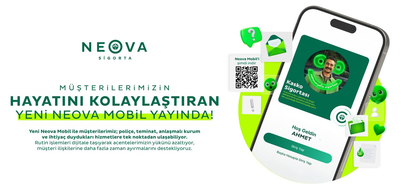 Neova Sigorta, Neova Mobil uygulamasını yeniledi