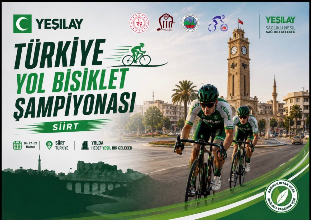 Türkiye Yol Bisikleti Şampiyonası Siirt'te Düzenleniyor