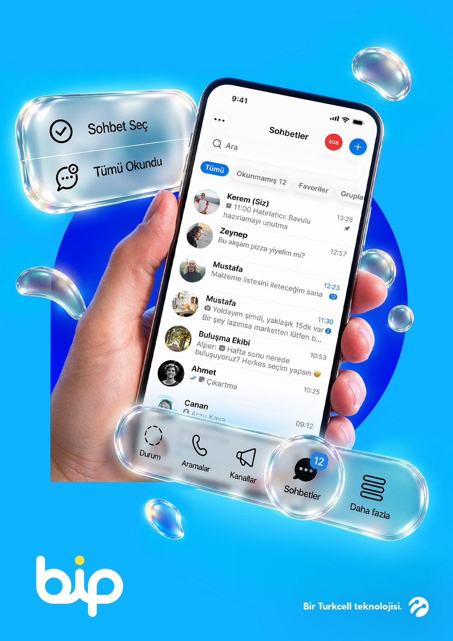 BiP, iPhone uygulamasına Liquid Glass arayüzünü getirdi