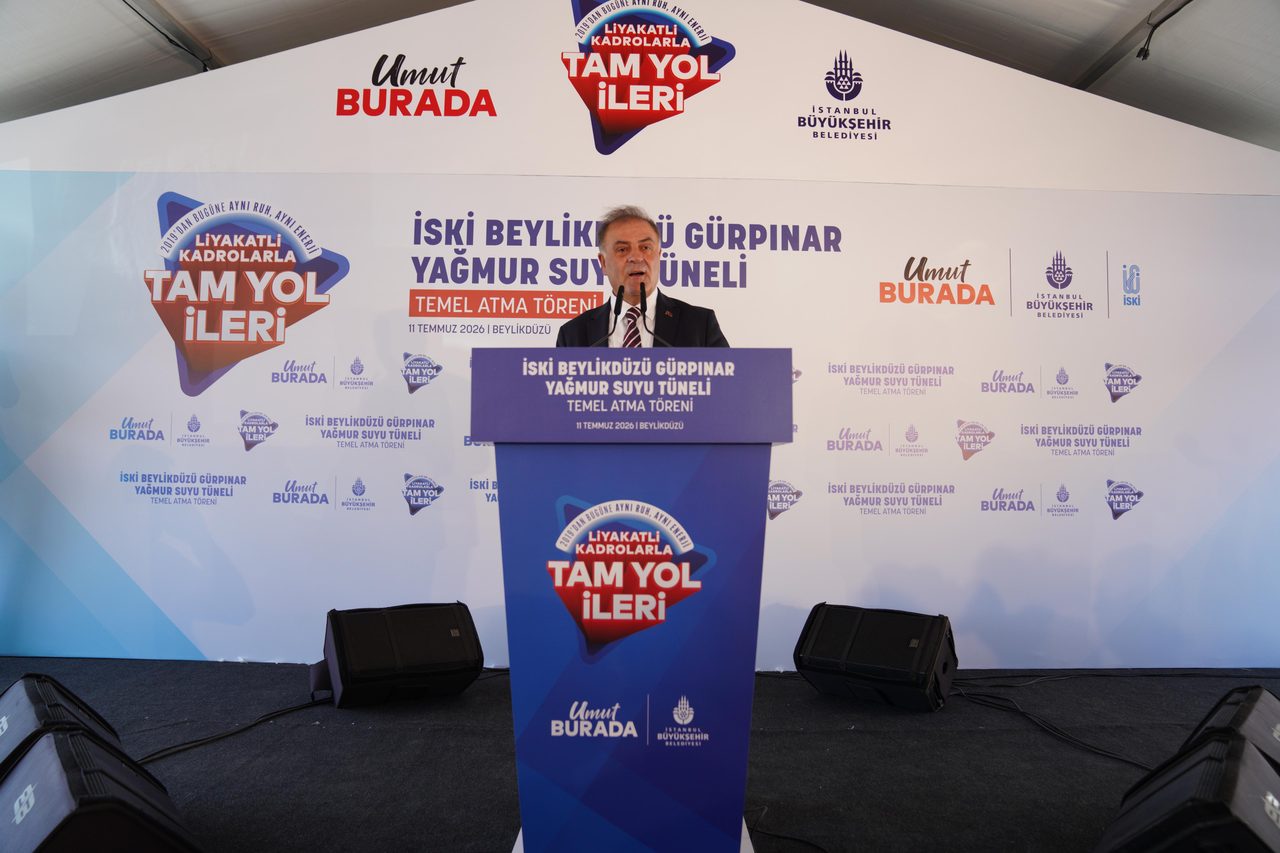 İSKİ Beylikdüzü Gürpınar Yağmur Suyu Tüneli'nin temel atma töreni yapıldı