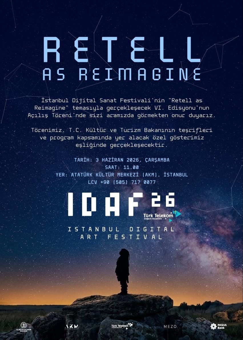 6. İstanbul Dijital Sanat Festivali 3 Haziran'da başlıyor