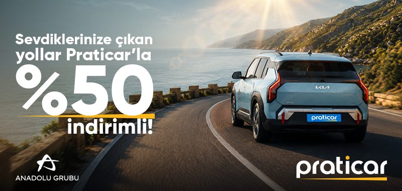 Praticar'dan Araç Kiralama Kampanyası: %50 İndirim Başladı