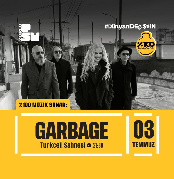 Alternatif rock efsanesi Garbage 3 Temmuz'da Zorlu PSM'de sahne alacak