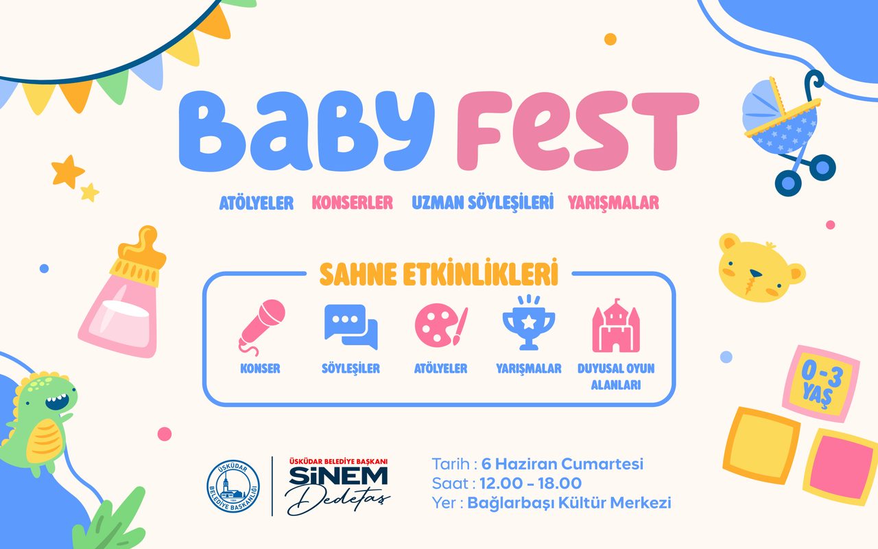 Üsküdar'da Baby Fest başlıyor: 0-3 yaş çocuklar için eğlence ve öğrenme