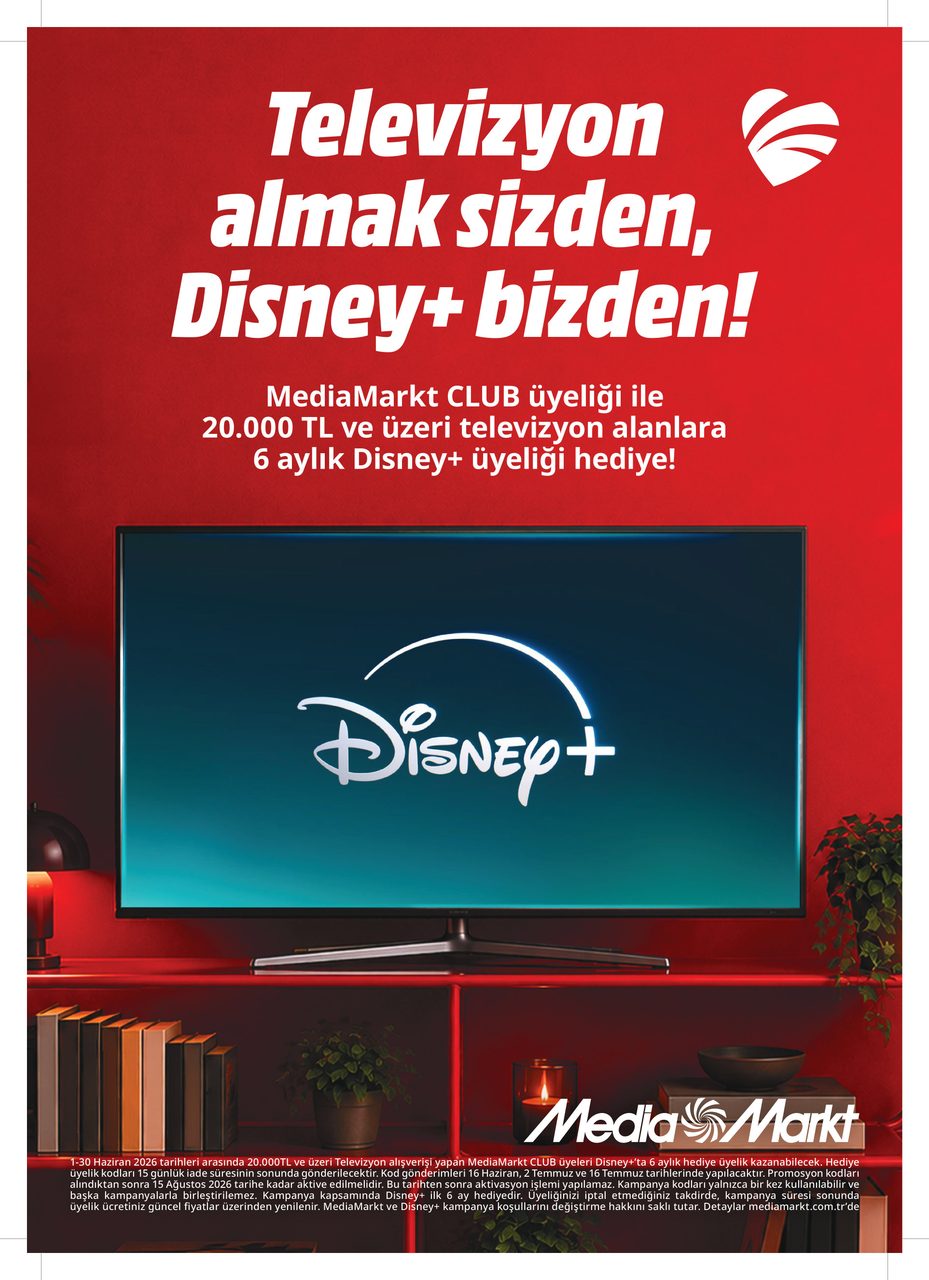 MediaMarkt'tan TV alımlı alışverişlerde 6 aylık Disney+ hediyesi