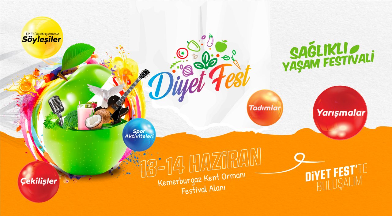 5. Diyet Fest, 13-14 Haziran'da Kemerburgaz'da Başlıyor