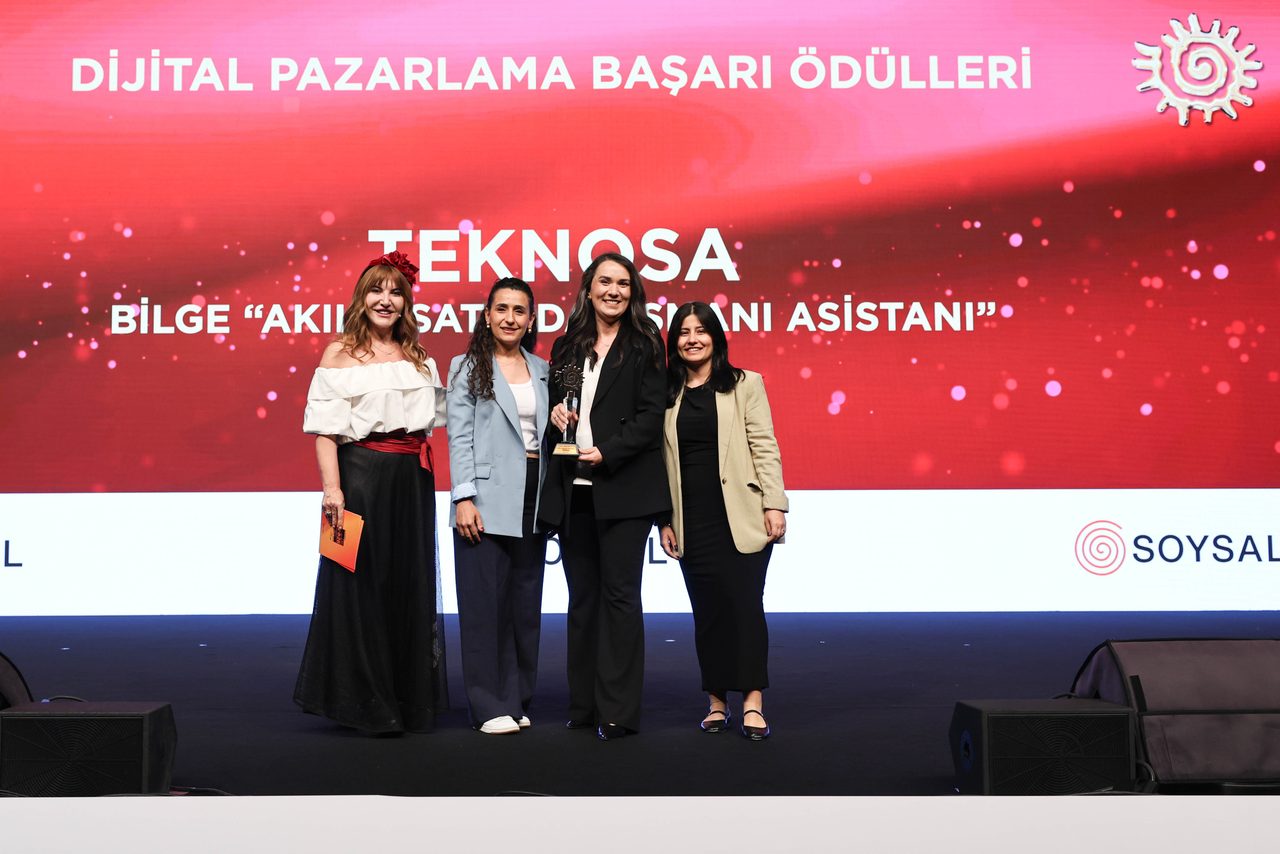 Teknosa'nın yapay zeka destekli satış asistanı Bilge'ye ödül