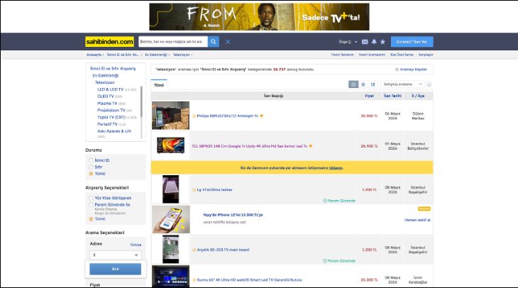 TV+'ın FROM dizisi için sahibinden.com'da viral kampanya