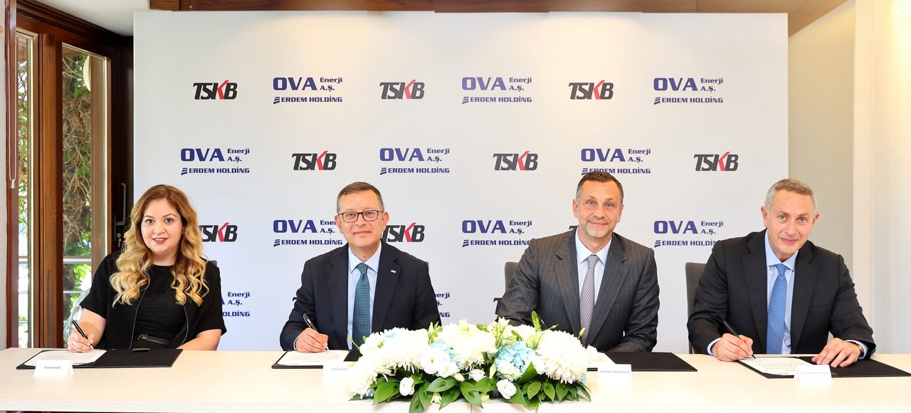 TSKB, Ova Enerji'nin depolamalı rüzgâr santraline 45 milyon dolar finansman sağladı