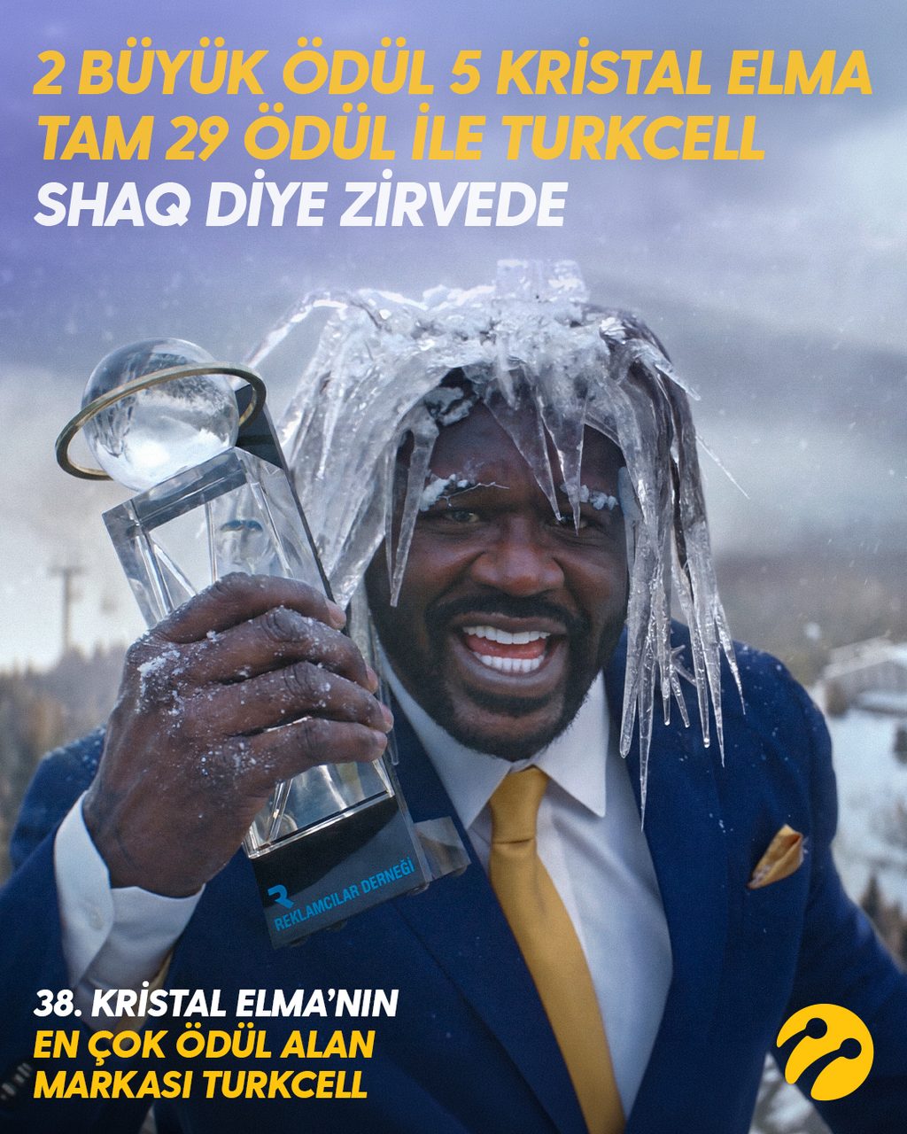 Turkcell'in "Shaq diye 5G" kampanyası Kristal Elma'da 7 ödüle layık görüldü