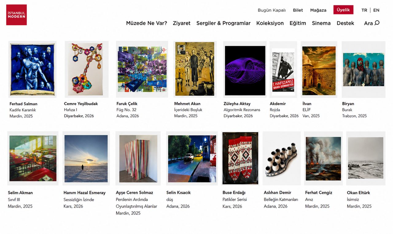 İstanbul Modern'de gençlerin sanat üretimlerinin dijital arşivi açıldı